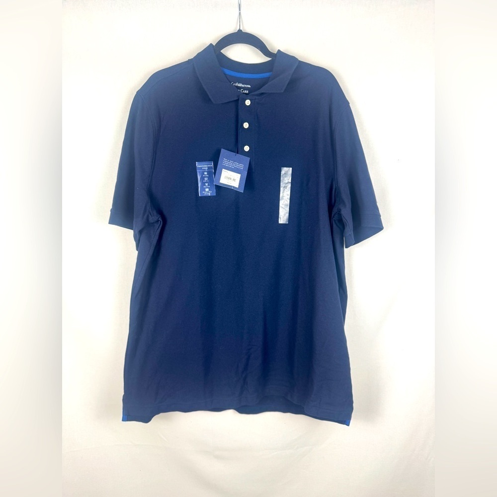 Men's NWT Croft&Barrow Blue Polo Shirt
